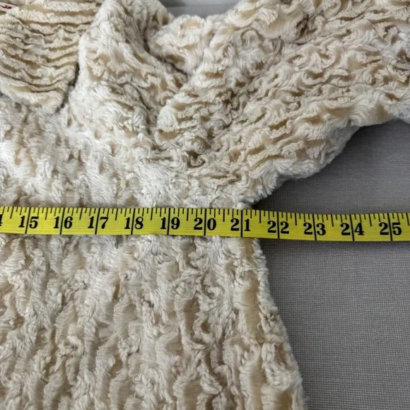 Vintage Sarah-Jane Blonde Faux Fur Snap Front Swing Jacket Size 12 - Picture 12 of 14